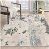 Image 1 : NEW ASINNSY AREA RUG ABSTRACT GREY GREEN 6.5X9.8'