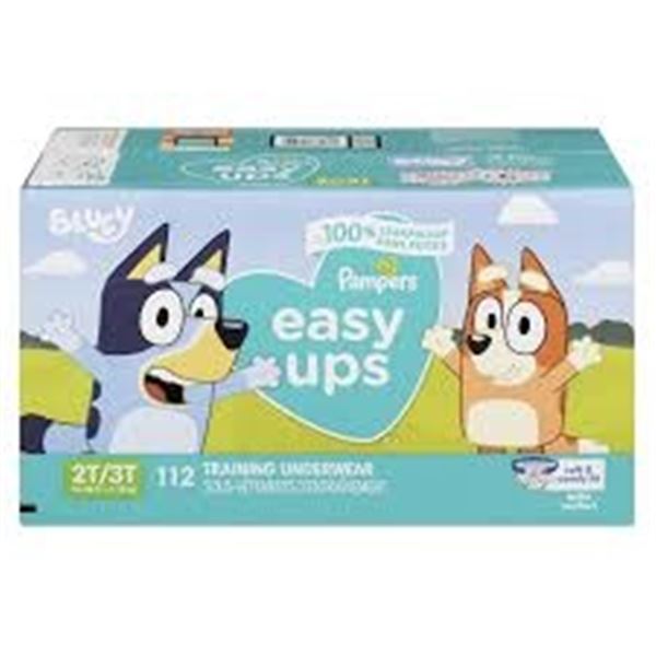 NEW 112 TRAINING UNDERWEAR PAMPERS EASY UPS BLUEY