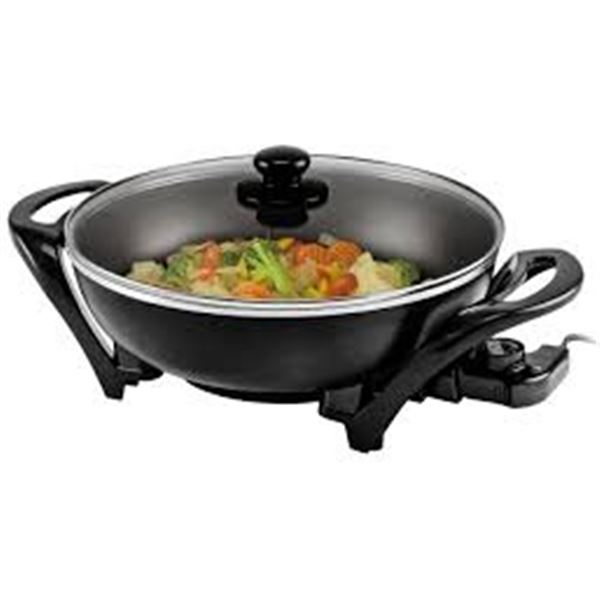 NEW ELECTRIC WOK FRYING PAN NON STICK