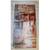 Image 1 : BRAND NEW ABSTRACT WALL CANVAS RED STAGGER 20X40"