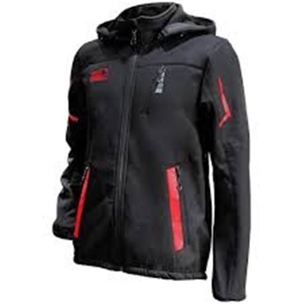 NEW VIKAMAKA MEN'S WINTER JACKET BLACK+RED SMALL