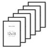 Image 1 : BRAND NEW BLACK SET OF 6 PICTURE FRAMES 12 X 18"