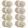 Image 1 : NEW 8PK CHENILLE CHUNKY 8OZ YARN BEIGE