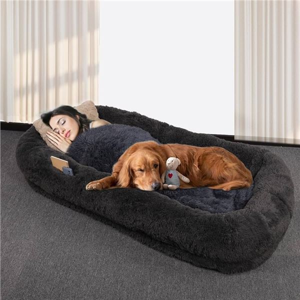 NEW LARGE DOG BED FOR HUMAN FOLDABLE 73 X 47 X 12"