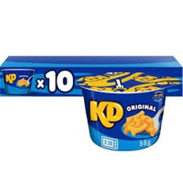 NEW 10 X 58G KRAFT DINNER CUPS
