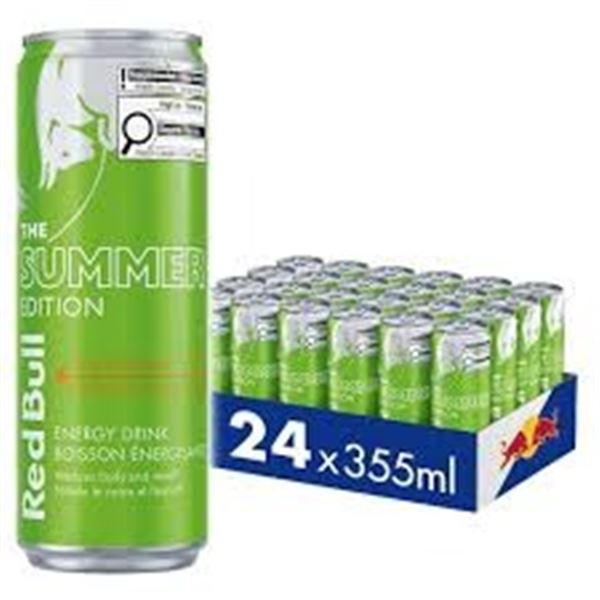 NEW 24 X 355ML RED BULL CURUBA-ELDERFLOWER