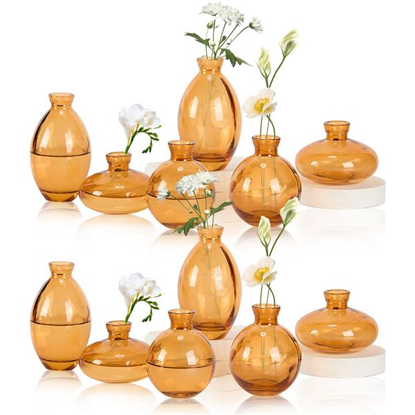 BRAND NEW 28PCS ANQUEPHD MINI BUD VASES