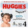 Image 1 : NEW REPACKED 92 DIAPERS HUGGIES SNUG & DRY SIZE 4