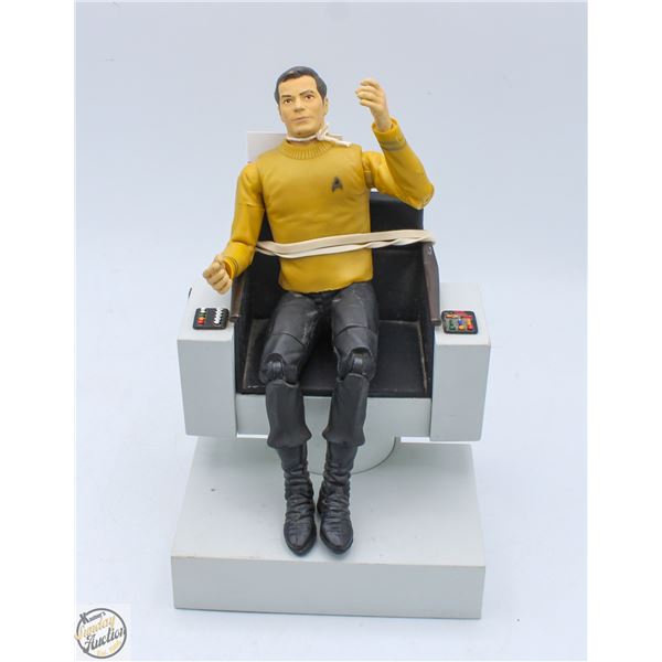 STAR TREK CAPTAIN KIRK WITH COMMAND CHAIR,