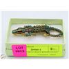 Image 1 : ELEGANT CROCODILE RHINESTONE FILLED