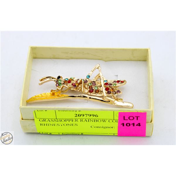 GRASSHOPPER RAINBOW COLOR RHINESTONES