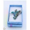 Image 1 : LARGE HUMMINGBIRD BROOCH FILLED WITH