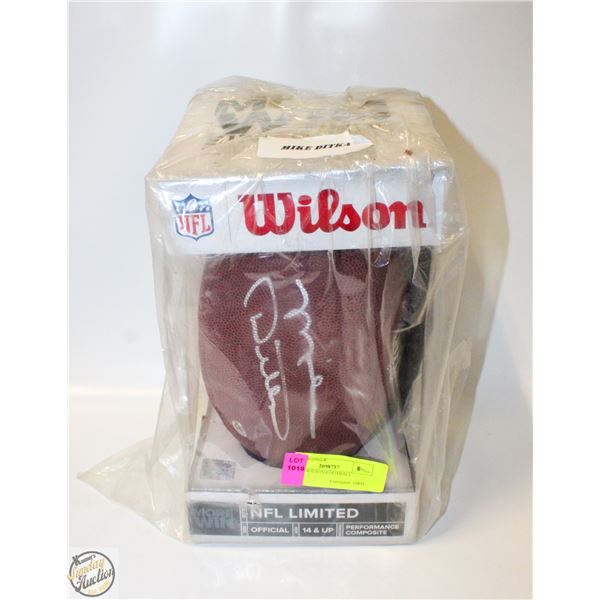 MIKE DITKA SIGNED WILSON FOOTBALL