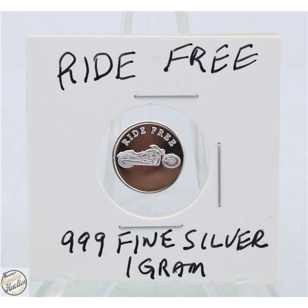 #3189-.999 FINE SILVER 1 GRAM TOKEN WITH