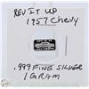 Image 1 : #3188-.999 FINE SILVER 1 GRAM TOKEN WITH