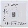 Image 1 : #3186-VALCAMBI SUISSE .999 FINE SILVER 1 GRAM