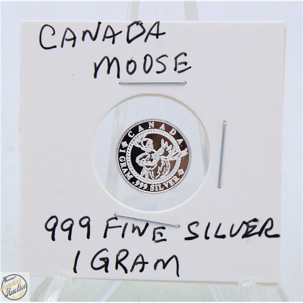 #3187-.999 FINE SILVER 1 GRAM TOKEN WITH