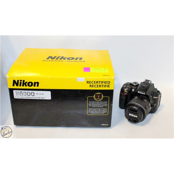 NIKON UNUSED RECERTIFIED D5300 BLACK IN BOX