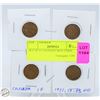Image 1 : SET OF 4 CANADIAN $0.01 COINS