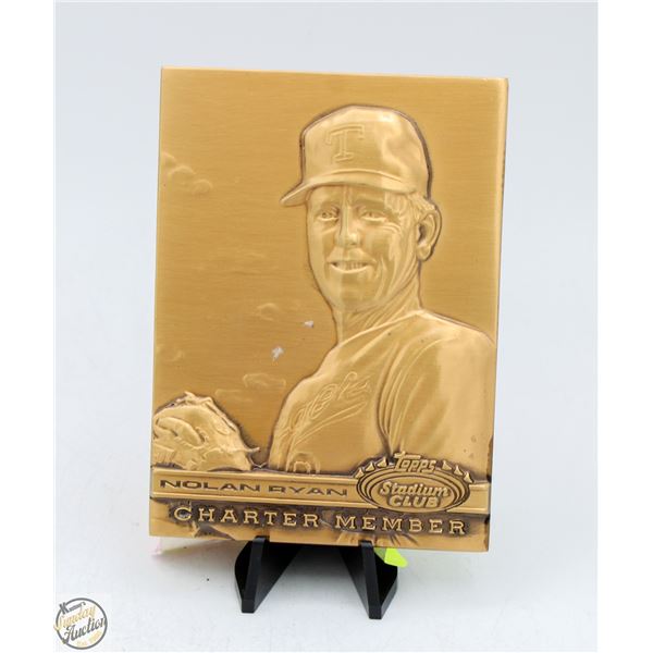 NOLAN RYAN COMMEMORATIVE MEDALLION & STAND
