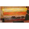 Image 1 : LARGE ELEPHANT CANVAS PICTURE