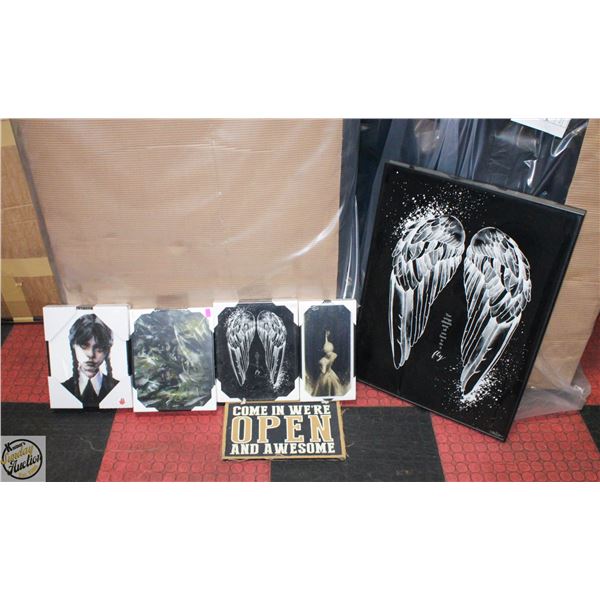 LOT OF NEW FRAMED PICTURES