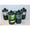 Image 1 : LOT OF 4 MINI GREEN PROPANE TANKS