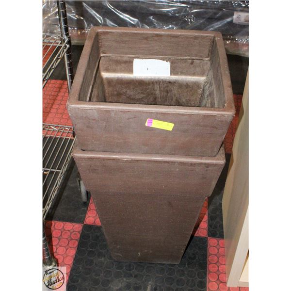2 LARGE PLANTERS