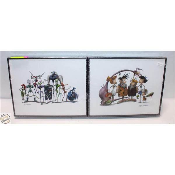 2 NEW CREEPYFIED BOARD PRINTS BY DINO TOMIC
