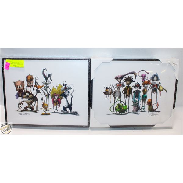 TWO NEW CREEPYFIED BOARD PRINTS BY DINO TOMIC