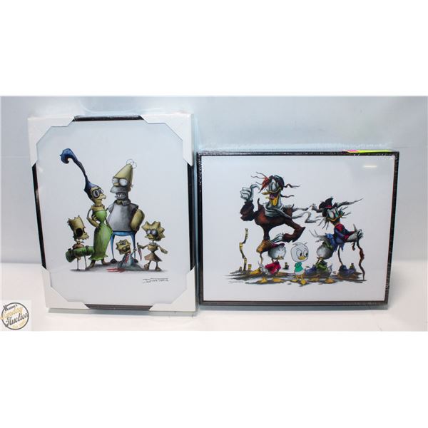 2 NEW CREEPYFIED BOARD PRINTS BY DINO TOMIC
