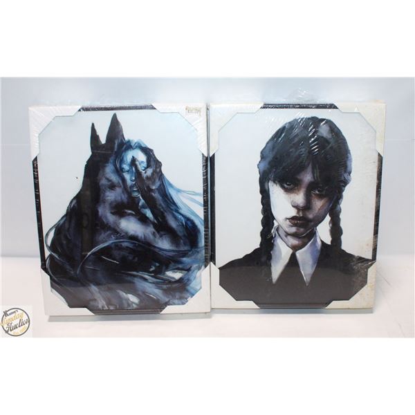 TWO NEW BOARD PRINTS BY AGNES CECILE "WEDNESDAY" &
