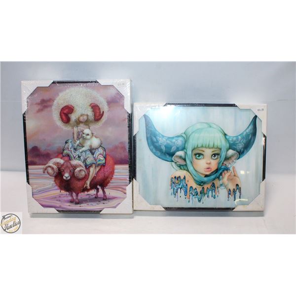 TWO NEW BOARD PRINTS BY CAMILLA D'ERRICO "ARIES"
