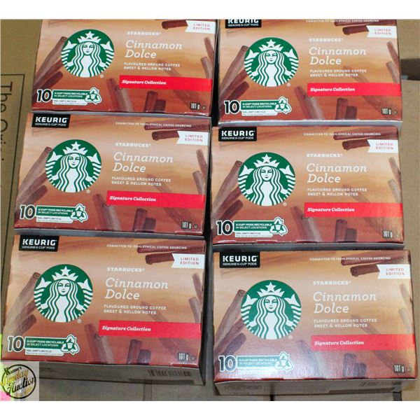 CASE WITH 6 BOXES OF 10 CINNAMON DOLCE COFFEE
