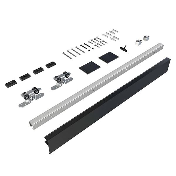 BRAND NEW JUBEST 5FT BARN DOOR HARDWARE KIT