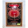 Image 1 : VINTAGE GLASS MIRROR CLOCK 14" X 16" - WORKING