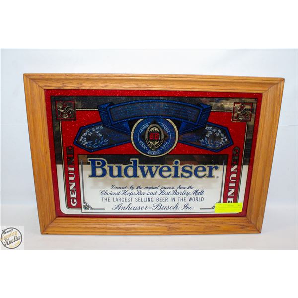 BUDWEISER 15" X 22" MIRROR WALL HANGING