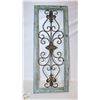 Image 1 : ANTIQUE WOOD AND METAL WINDOW ART
