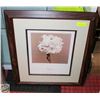 Image 1 : FRAMED PRINT BY JAN GORDON "PEONY" 27" X 24"