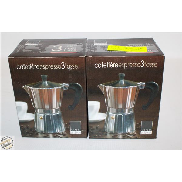 NEW 2 CASAELITE CAFETIERE EXPRESSO
