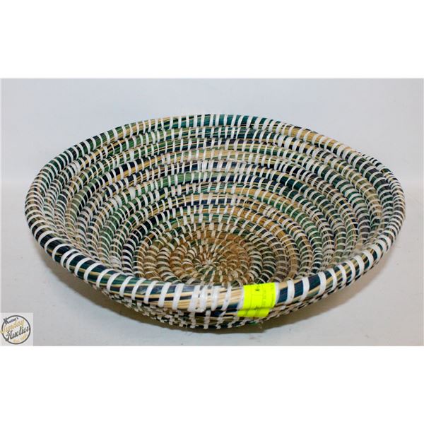 LARGE WOVEN AFRICAN BOWL