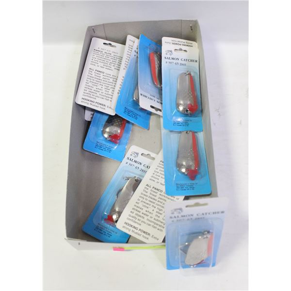 12 NEW PIKE/SALMON FISHING HOOKS