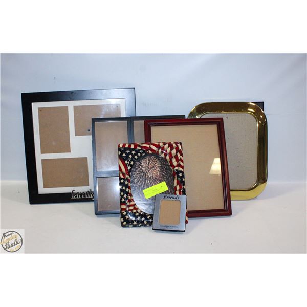 FLAT OF 6 PHOTO FRAMES