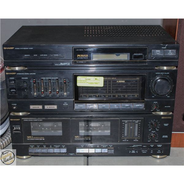 VINTAGE SHARP SYNTHESIZER/AMPLIFIER/CASSETTE