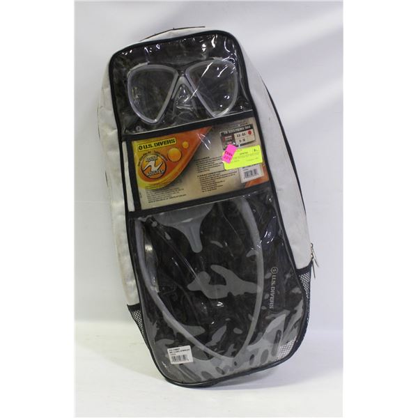 U.S.DIVERS SCUBA SET ADULT SIZE SMALL/MED