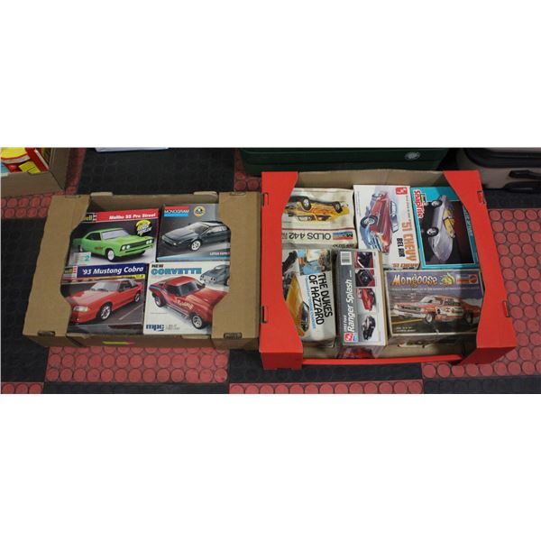 2 LARGE FLATS OF ASSORTED MODEL KITS