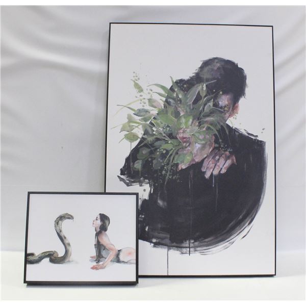 TWO NEW BOARD PRINTS BY AGNES CECILE "HEY YOU" &