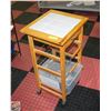 Image 1 : SMALL STORAGE TABLE WITH SHELVES