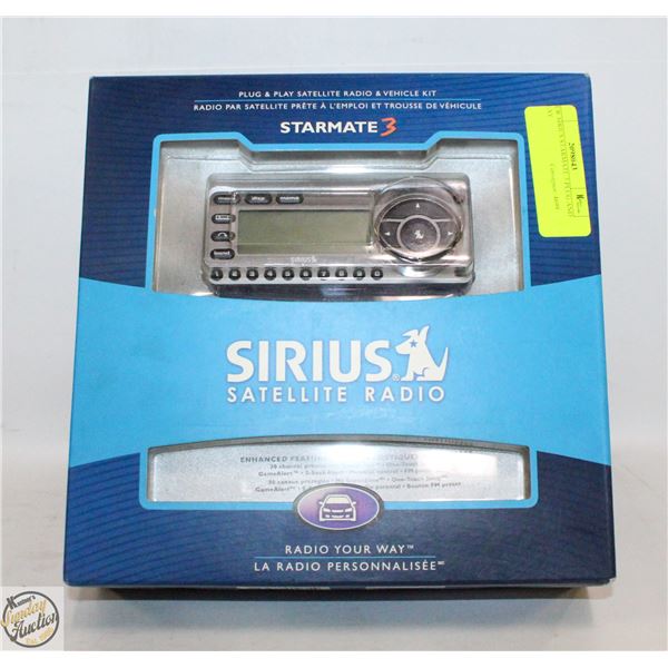 NEW SIRIUS STARMATE 3 PLUG AND PLAY