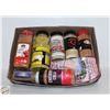 Image 1 : FLAT OF NEW SEALED ASSORTED SPICES ALL BRAND NEW